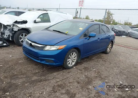 2012 Honda Civic Ex-L z USA, uszkodzony, nr VIN 19XFB2F98CE036214